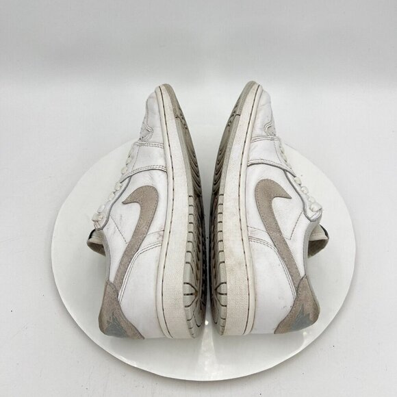 Nike Air Jordan 1 Low Men Size 8 CZ0790-100 White Neutral Particle Grey Shoes - Picture 8 of 14